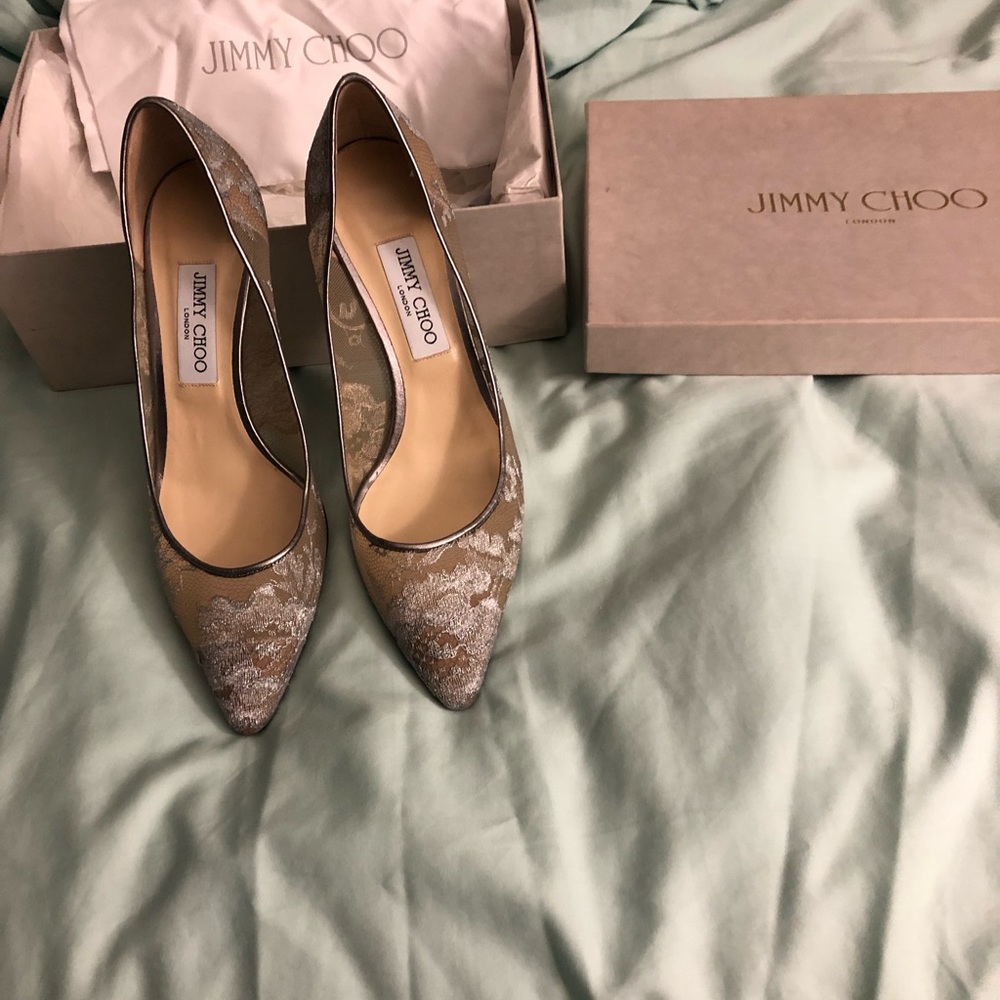 The shoe that everyone loves ...Jimmy Choo size 10 and see through